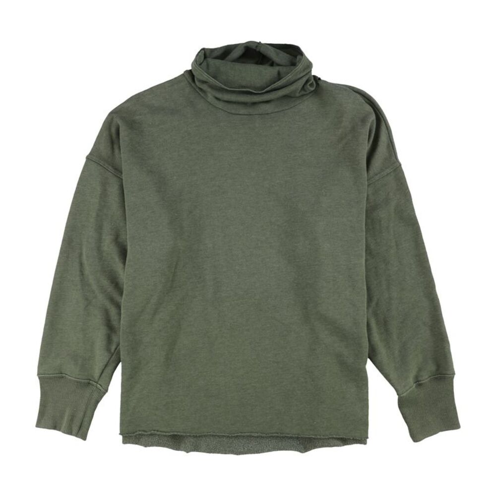 American Eagle Womens Solid Sweatshirt, Green, L, DM